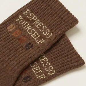 Coffee Lover Pilates Grip Socks, O/S